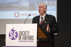 SOCIETY OF EDITORS MEDIA FREEDOMCONFERENCE, 2025. THE FUTURE OF NEWS. Leonardo Royal Hotel London.Picture: Sir Lindsay Hoyle, Speaker of the House of Commons gives a keynote address at the Society Of Editors Media Freedom Conference, 2025.© Lucy Young 202507799118984lucyyounguk@gmail.comwww.lucyyoungphotos.co.uk